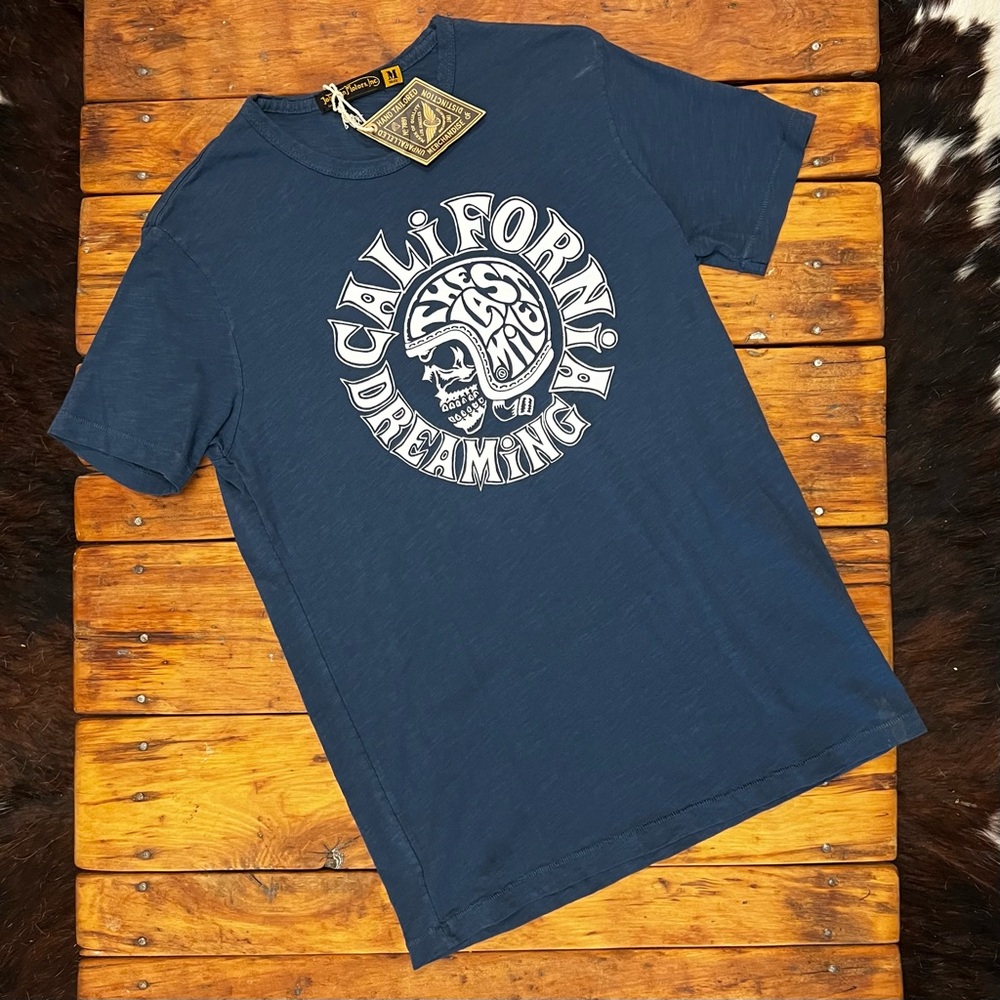 Johnson Motors “California Dreaming” vintage slub moto tee. NWT